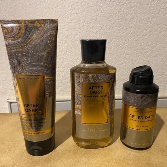 'After Dark' Bath & Body Works Men's Collection (Includes all 3 Shown) - Picture 1 of 2